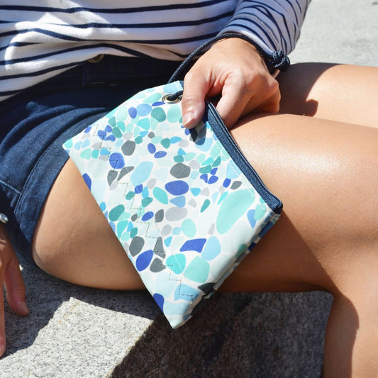 Sea Glass Print Wristlet