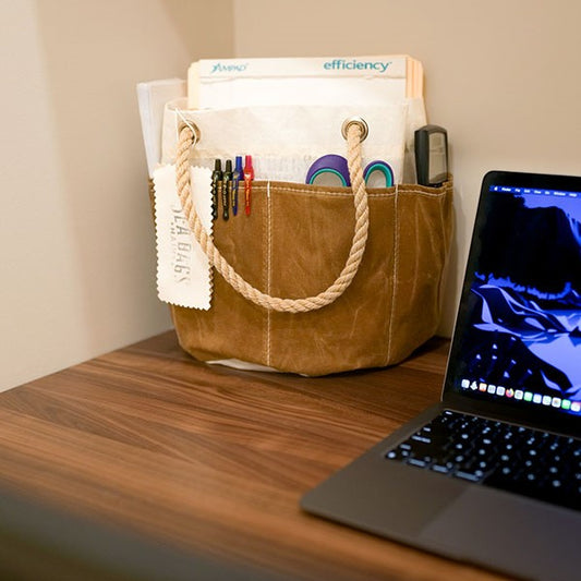 All Purpose Tan Tool Bucket Bag