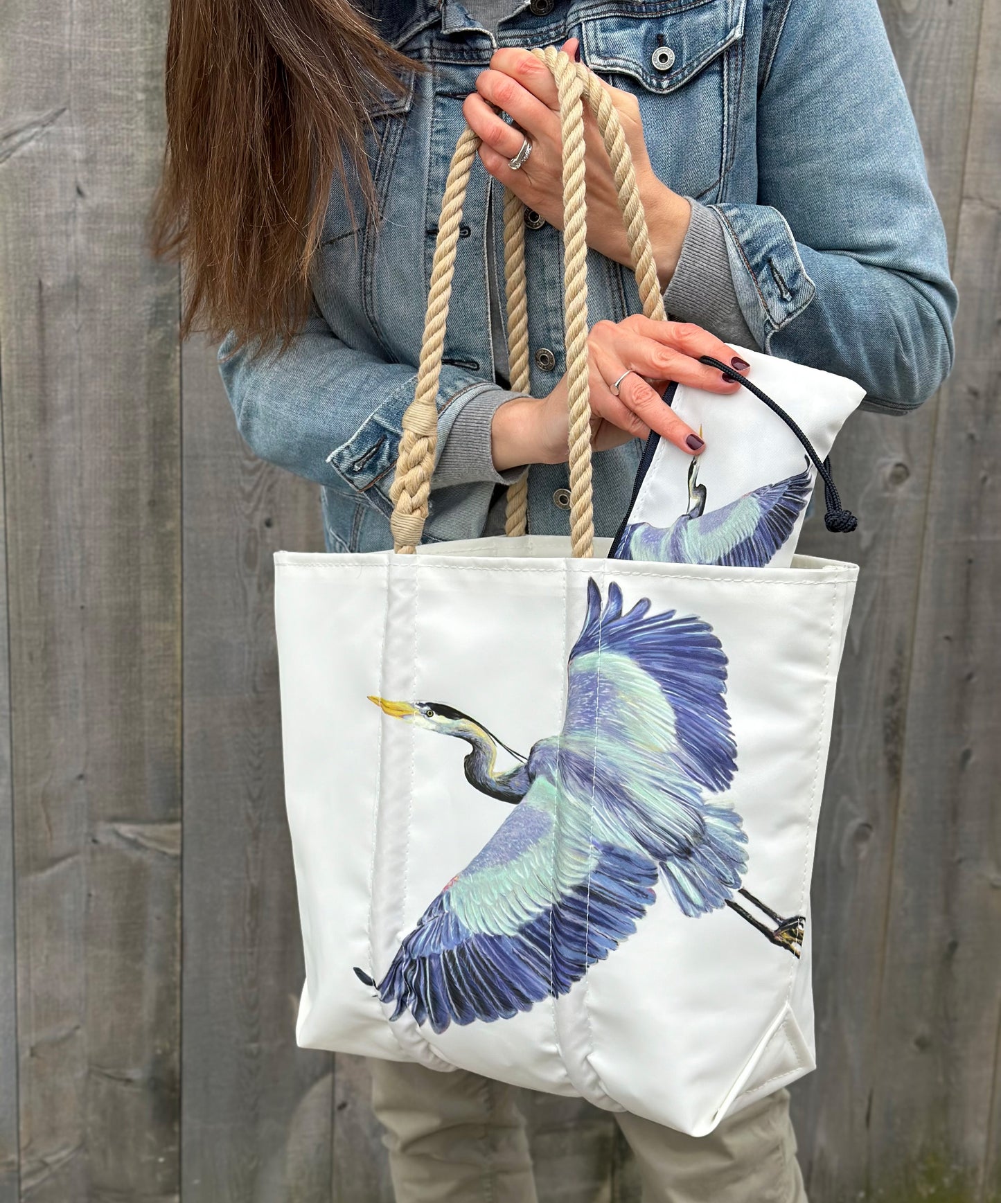 Great Blue Heron Medium Tote