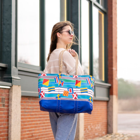 Signal Flags Ogunquit Beach Tote