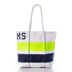 Custom Monogram Horizontal Stripe Medium Tote