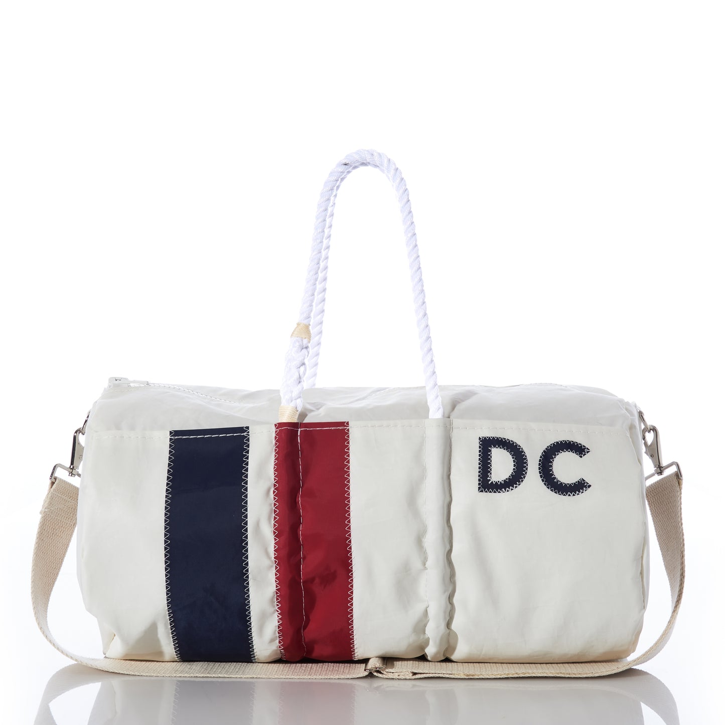 Custom Monogram Vertical Stripe Duffel