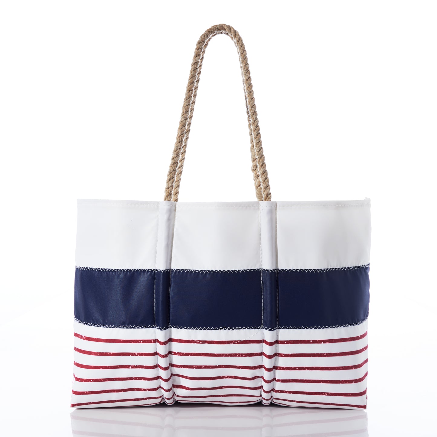 Custom Last Name Mariner Stripe Tote