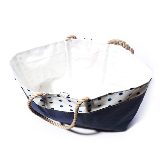 Fuchsia Anchor & Summer Dots Ogunquit Beach Tote