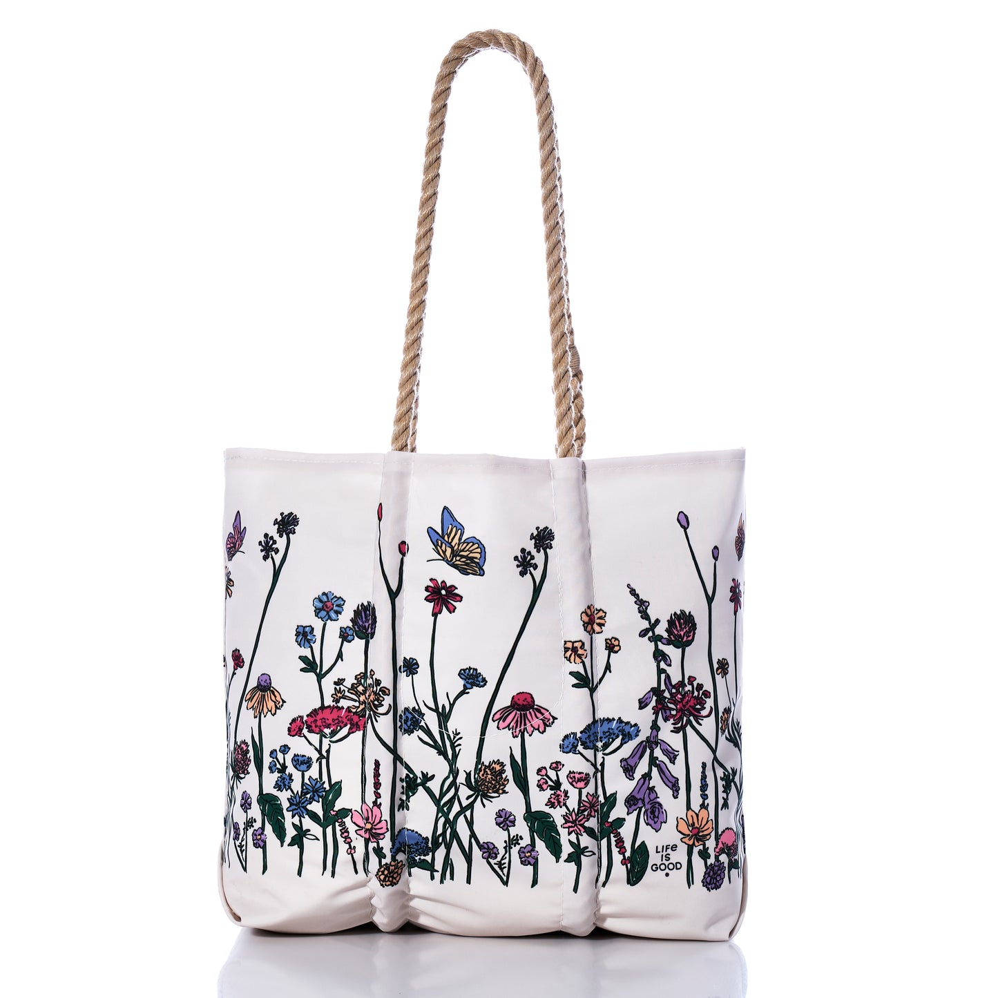 LIfe is good Wildflowers tote bag