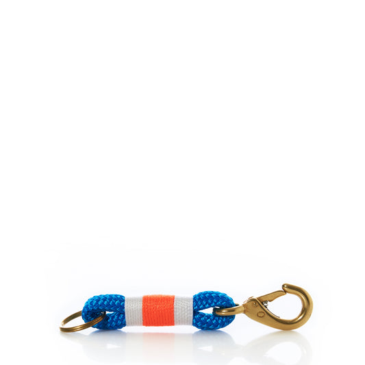Fisherman's Rope Keychain-Blue/Orange