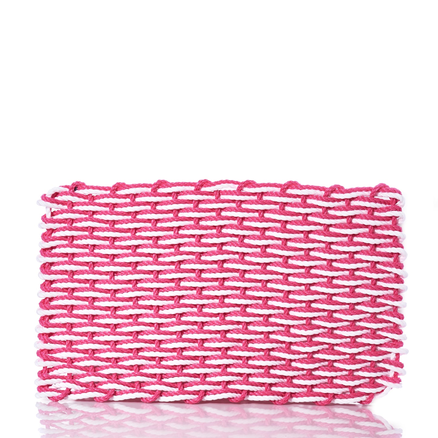 Fisherman Rope Mat - Pink & White