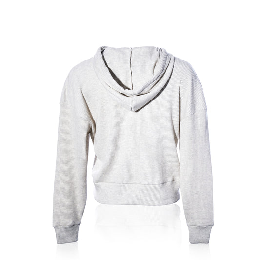 Ribbed Hoodie Pullover - Oatmeal Anchor