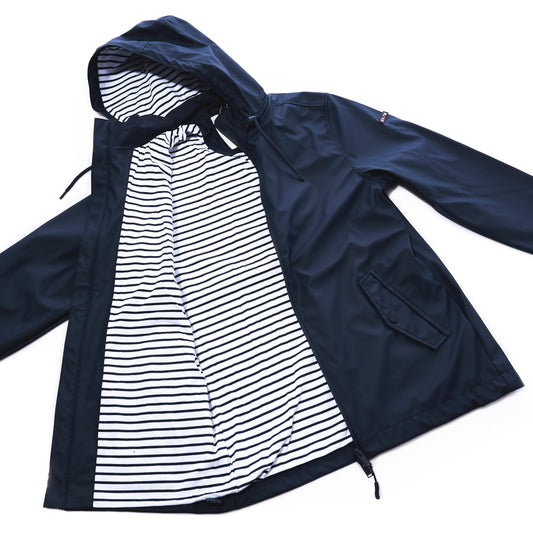Women’s Harborside Waterproof Raincoat - Navy