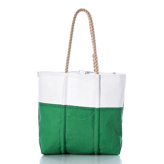 Vintage Purple and Green Medium Tote Alternate View