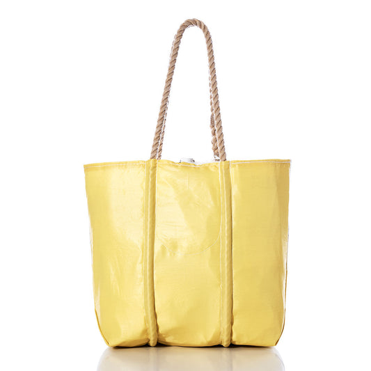 Vintage Yellow and White Medium Tote Alternate View