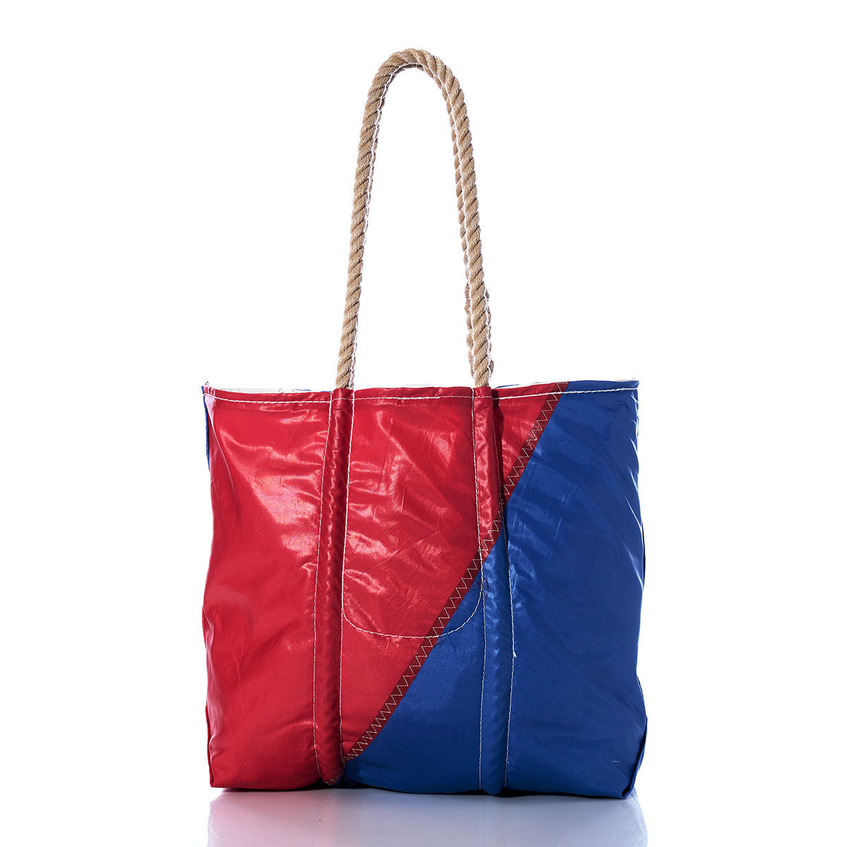 Vintage Blue and Red Medium Tote Alternate View