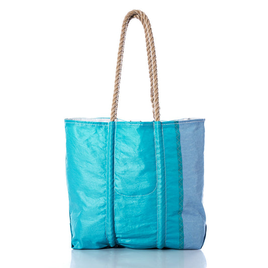 Vintage Teal and Blue Medium Tote Alternate View