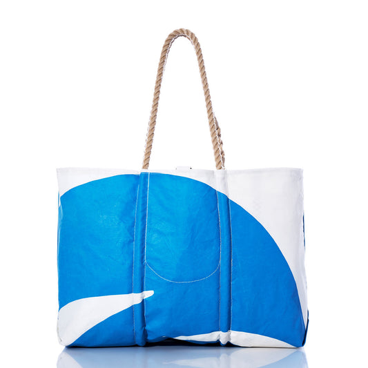 Vintage Blue Graphic Large Tote Alternate View