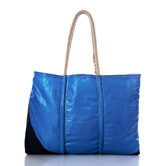 Vintage Black and Blue Large Tote Alternate View