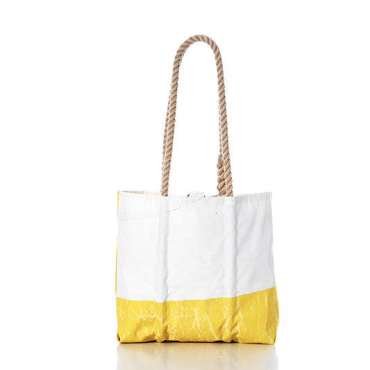 Vintage Yellow and White Handbag Alternate View