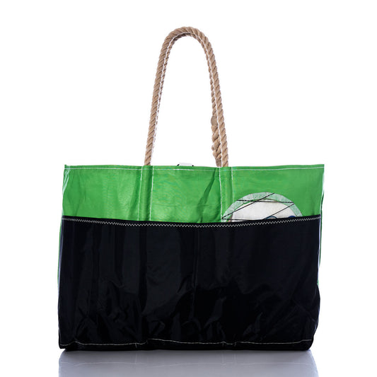 Vintage Green Window Ogunquit Beach Tote Alternate View