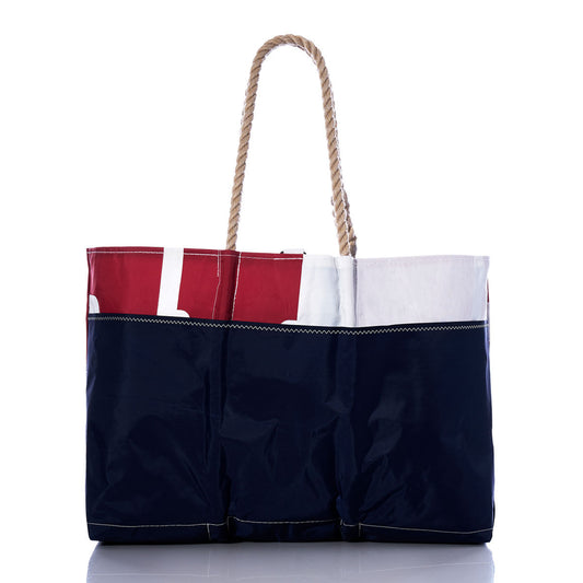 Vintage Red Graphic Ogunquit Beach Tote Alternate View