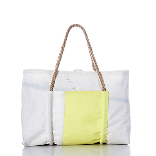 Vintage Neon Yellow Wharf Tote Alternate View