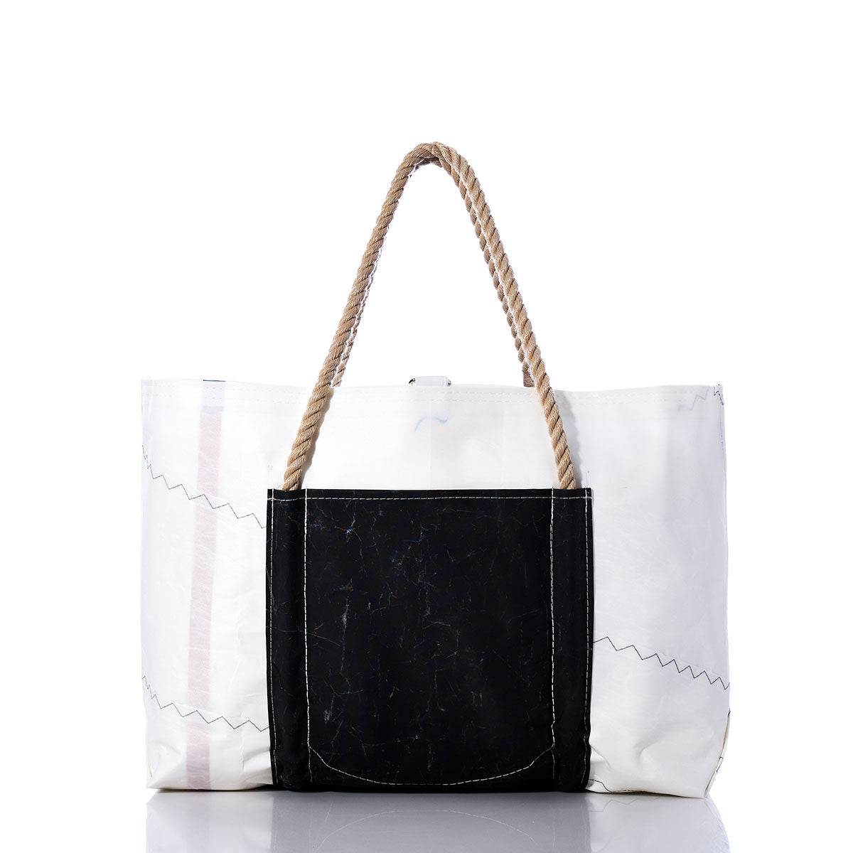 Vintage Black and White Wharf Tote Alternate View