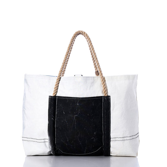 Vintage Black and White Wharf Tote Alternate View