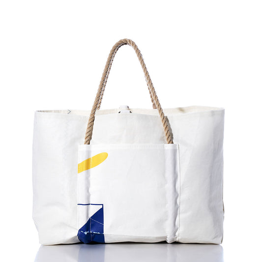 Vintage Blue Graphic Wharf Tote Alternate View