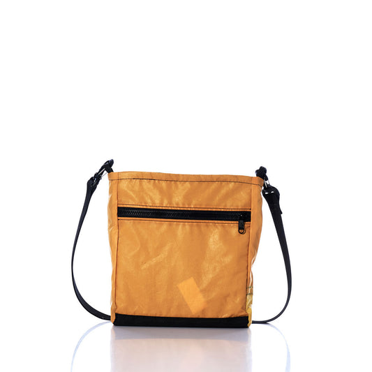 Vintage Orange and Yellow Small Voyager Crew Crossbody Alternate View