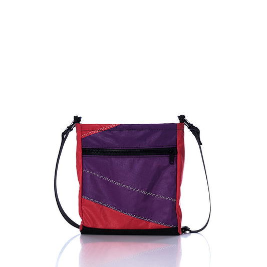 Vintage Purple and Red Small Voyager Crew Crossbody Alternate View