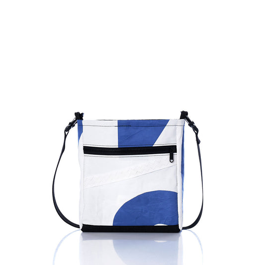 Vintage Blue Numbers Small Voyager Crew Crossbody Alternate View