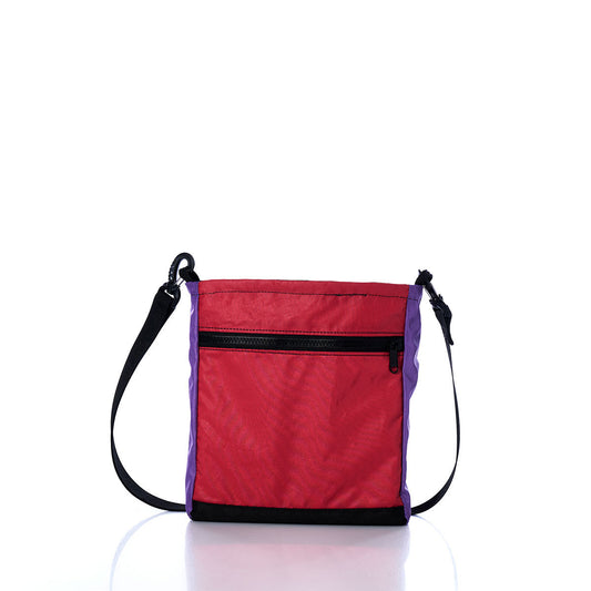 Vintage Red and Purple Small Voyager Crew Crossbody Alternate View
