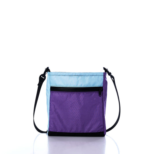 Vintage Purple and Blue Small Voyager Crew Crossbody Alternate View