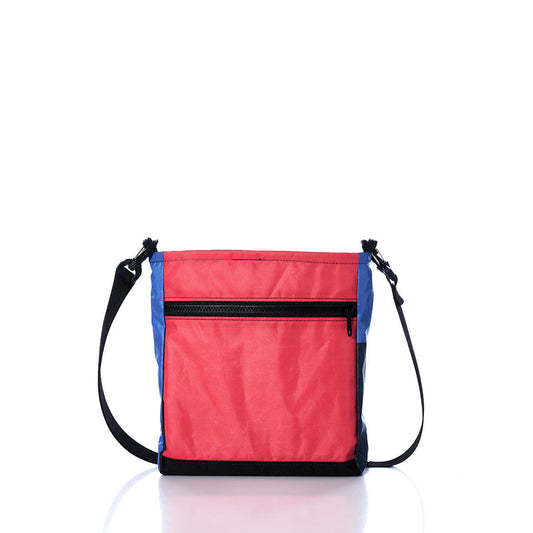 Vintage Red and Blue Small Voyager Crew Crossbody Alternate View