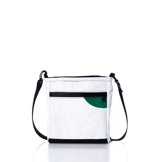 Vintage Green and Blue Small Voyager Crew Crossbody Alternate View