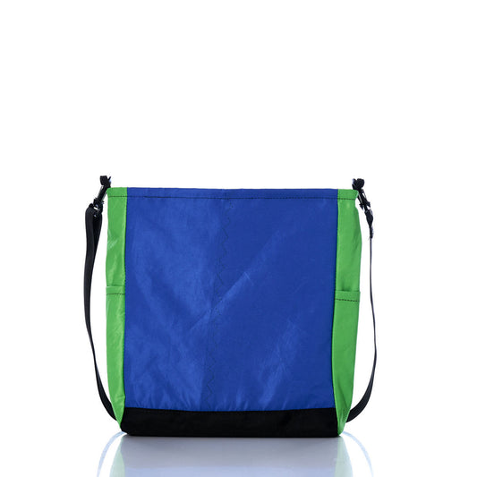 Vintage Blue and Green Medium Voyager Crew Crossbody Alternate View