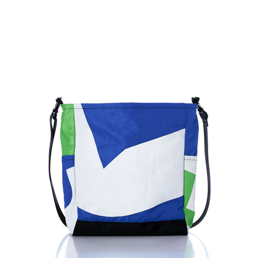 Vintage Blue and Green Medium Voyager Crew Crossbody Alternate View