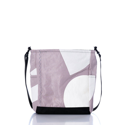 Vintage Gray and White Medium Voyager Crew Crossbody Alternate View