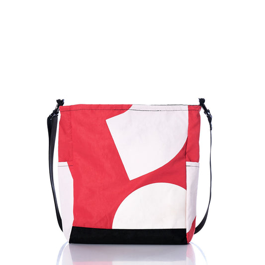 Vintage Red and White Medium Voyager Crew Crossbody Alternate View
