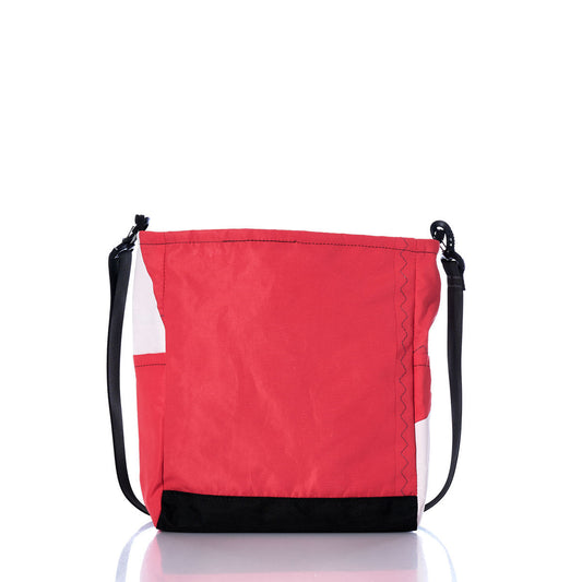 Vintage Red and White Medium Voyager Crew Crossbody Alternate View