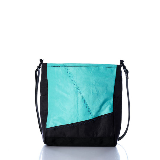 Vintage Black and Teal Medium Voyager Crew Crossbody Alternate View