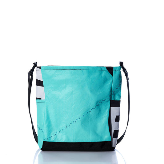 Vintage Teal and Black Medium Voyager Crew Crossbody Alternate View