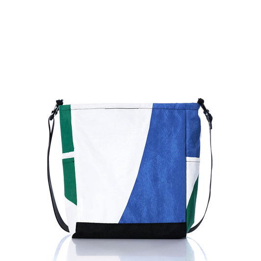 Vintage Green and Blue Medium Voyager Crew Crossbody Alternate View