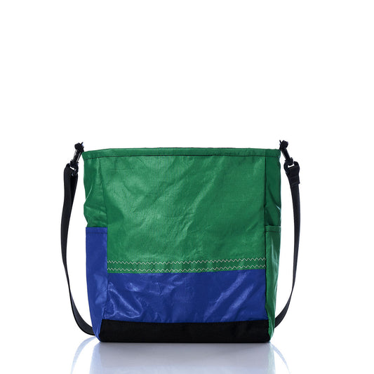 Vintage Green and Blue Medium Voyager Crew Crossbody Alternate View