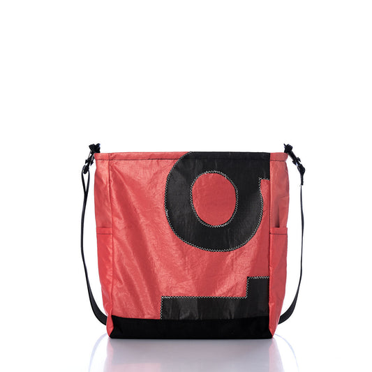 Vintage Orange and Black Medium Voyager Crew Crossbody Alternate View