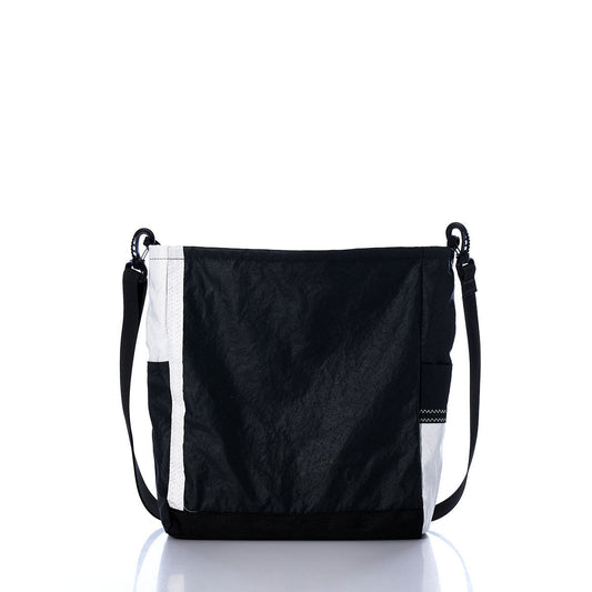 Vintage Black and White Medium Voyager Crew Crossbody Alternate View