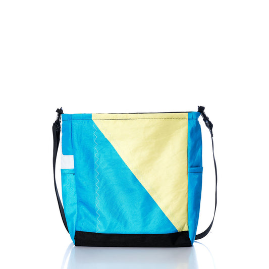 Vintage Blue and Yellow Medium Voyager Crew Crossbody Alternate View