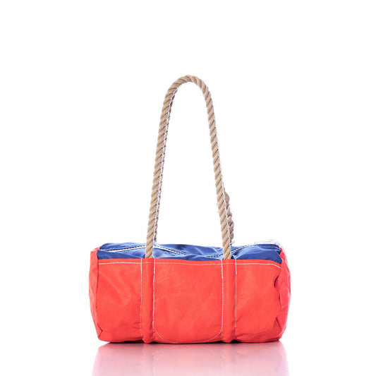 Vintage Orange and Blue Baguette Bag Alternate View