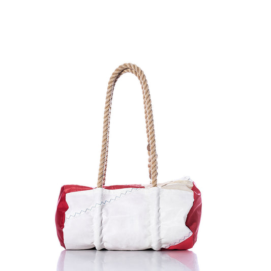 Vintage Red and White Baguette Bag Alternate View