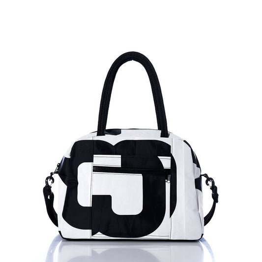 Vintage Black and White Essential Weekender Travel Bag Alternate View