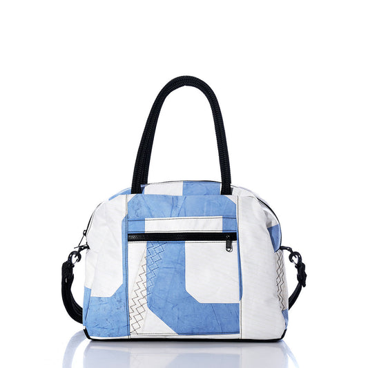 Vintage Blue and White Essential Weekender Travel Bag Alternate View