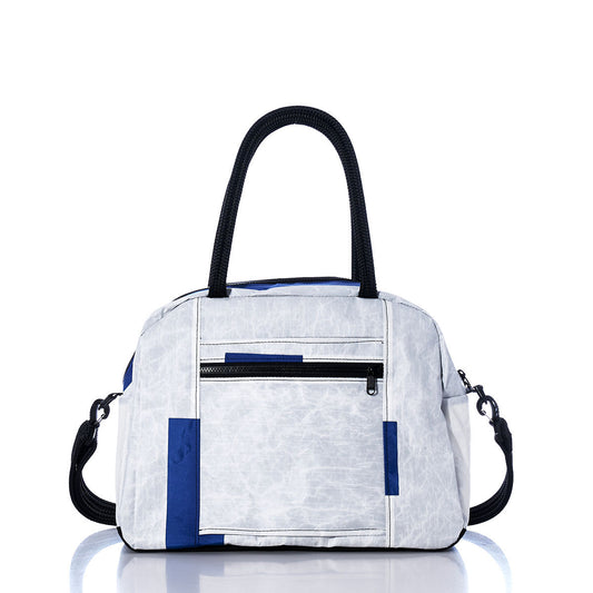 Vintage Blue Numbers Essential Weekender Travel Bag Alternate View